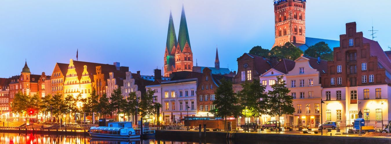 Panorama de Lübeck Image du soir